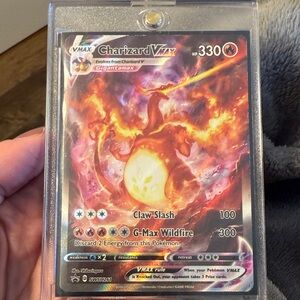 Pokemon Charizard VMAX Card - Red and Black